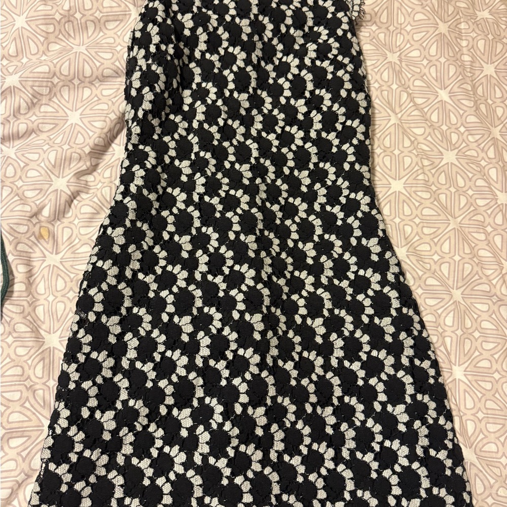 Black and White Floral Dress